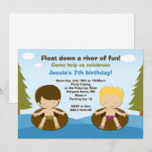 Invitation à la fête d'anniversaire de River Tubin (Devant / Derrière)