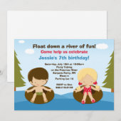 Invitation à la fête d'anniversaire de River Tubin (Devant / Derrière)