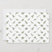 Invitation à la fête d'anniversaire de ROAR Dino-M (Dos)