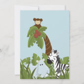 Invitation à la fête d'anniversaire de Safari Jung (Dos)