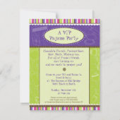 Invitation à la fête d'anniversaire de Sassy Girl (Dos)