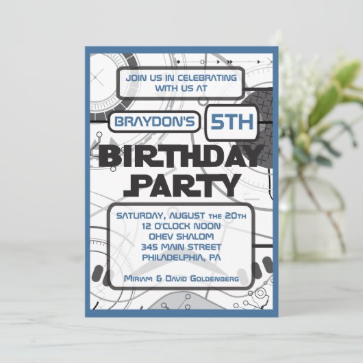 Invitation à la fête d'anniversaire de SCI-FI (Debout devant)