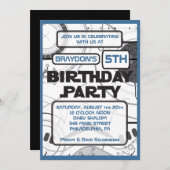 Invitation à la fête d'anniversaire de SCI-FI (Devant / Derrière)