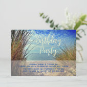 Invitation à la fête d'anniversaire de Sea Dunes (Debout devant)