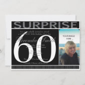 Invitation à la fête d'anniversaire de Shh Surpris (Dos)