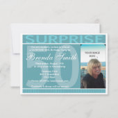 Invitation à la fête d'anniversaire de Shh Surpris (Dos)