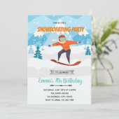 Invitation à la fête d'anniversaire de Snowboard (Debout devant)