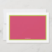 Invitation à la fête d'anniversaire de Songbird (Dos)