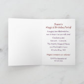 Invitation à la fête d'anniversaire de sorcière (Intérieur)