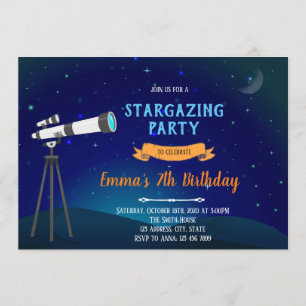 Invitation à la fête d'anniversaire de Stargazazin