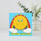 Invitation à la fête d'anniversaire de Sunshine Da (Debout devant)