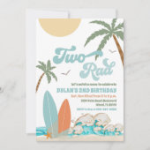 Invitation à la fête d'anniversaire de Surf Beach (Devant)