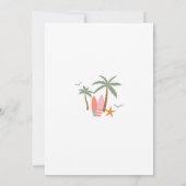 Invitation à la fête d'anniversaire de Surf Beach (Dos)