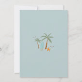 Invitation à la fête d'anniversaire de Surf Beach (Dos)