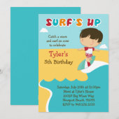 Invitation à la fête d'anniversaire de Surfing Bea (Devant / Derrière)