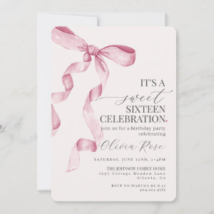 Invitation à la fête d'anniversaire de Sweet sixte