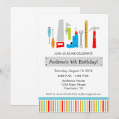 Invitation à la fête d'anniversaire de Tool (Devant / Derrière)