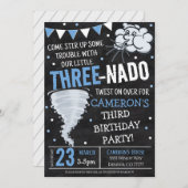 Invitation à la fête d'anniversaire de Tornado (Devant / Derrière)