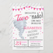 Invitation à la fête d'anniversaire de Tornado (Devant / Derrière)