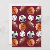 Invitation à la fête d'anniversaire de tous les sp (Dos)