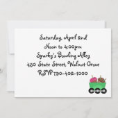 Invitation à la fête d'anniversaire de Train Kid (Dos)