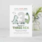 Invitation à la fête d'anniversaire de Trois Rex (Debout devant)