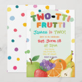 Invitation à la fête d'anniversaire de TWO-TTI FRU (Devant / Derrière)