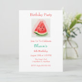 Invitation à la fête d'anniversaire de Watermelon (Debout devant)