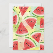 Invitation à la fête d'anniversaire de Watermelon (Dos)