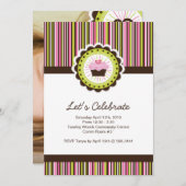 Invitation à la fête d'anniversaire de Whimsical (Devant / Derrière)