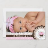 Invitation à la fête d'anniversaire de Whimsical (Dos)