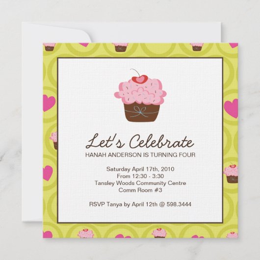Invitation à la fête d'anniversaire de Whimsical (Devant)
