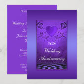 Invitation à la fête d'anniversaire de Winged Hear (Devant / Derrière)