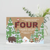 Invitation à la fête d'anniversaire de Winter Four (Debout devant)