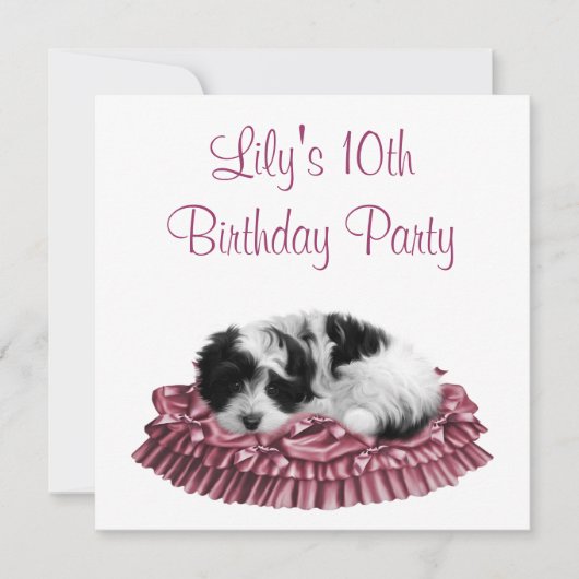 Invitation à la fête d'anniversaire des 10 ans de  (Devant)