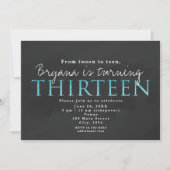 Invitation à la fête d'anniversaire des 13 ans Gre (Devant)