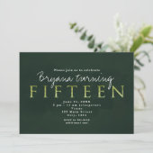 Invitation à la fête d'anniversaire des 15 ans Gre (Debout devant)