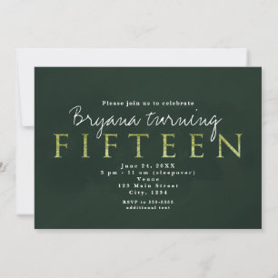 Invitation à la fête d'anniversaire des 15 ans Gre