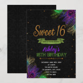 Invitation à la fête d'anniversaire des 16 ans de (Devant / Derrière)