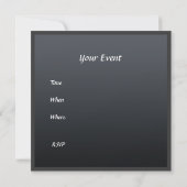 Invitation à la fête d'anniversaire des 21 ans de (Dos)