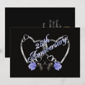 Invitation à la fête d'anniversaire des 25 ans ave (Devant / Derrière)