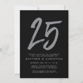 Invitation à la fête d'anniversaire des 25 ans ave (Devant)