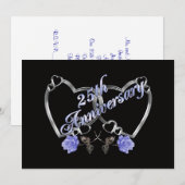 Invitation à la fête d'anniversaire des 25 ans ave (Devant / Derrière)