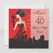 Invitation à la fête d'anniversaire des 40 ans (Devant)