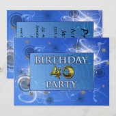 Invitation à la fête d'anniversaire des 40 ans Abs (Devant / Derrière)