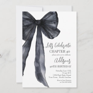 Invitation à la fête d'anniversaire des 40 ans Bla