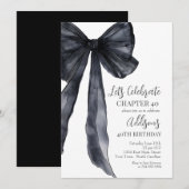 Invitation à la fête d'anniversaire des 40 ans Bla (Devant / Derrière)
