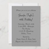 Invitation à la fête d'anniversaire des 40 ans de (Dos)