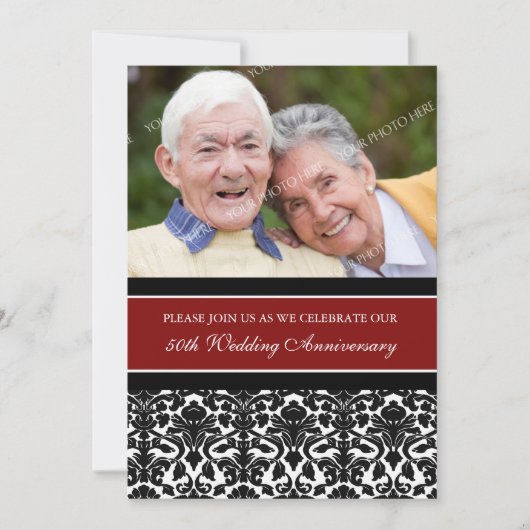 Invitation à la fête d'anniversaire des 50 ans de  (Devant)