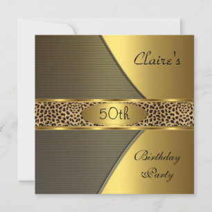 Invitation à la fête d'anniversaire des 50 ans Gol